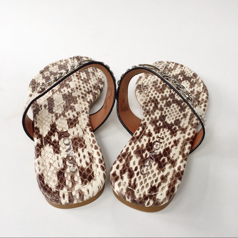 Coach ‘Jaclyn’ Sandal | Python Print | FG3816 Size 7.5 New - Picture 7 of 12